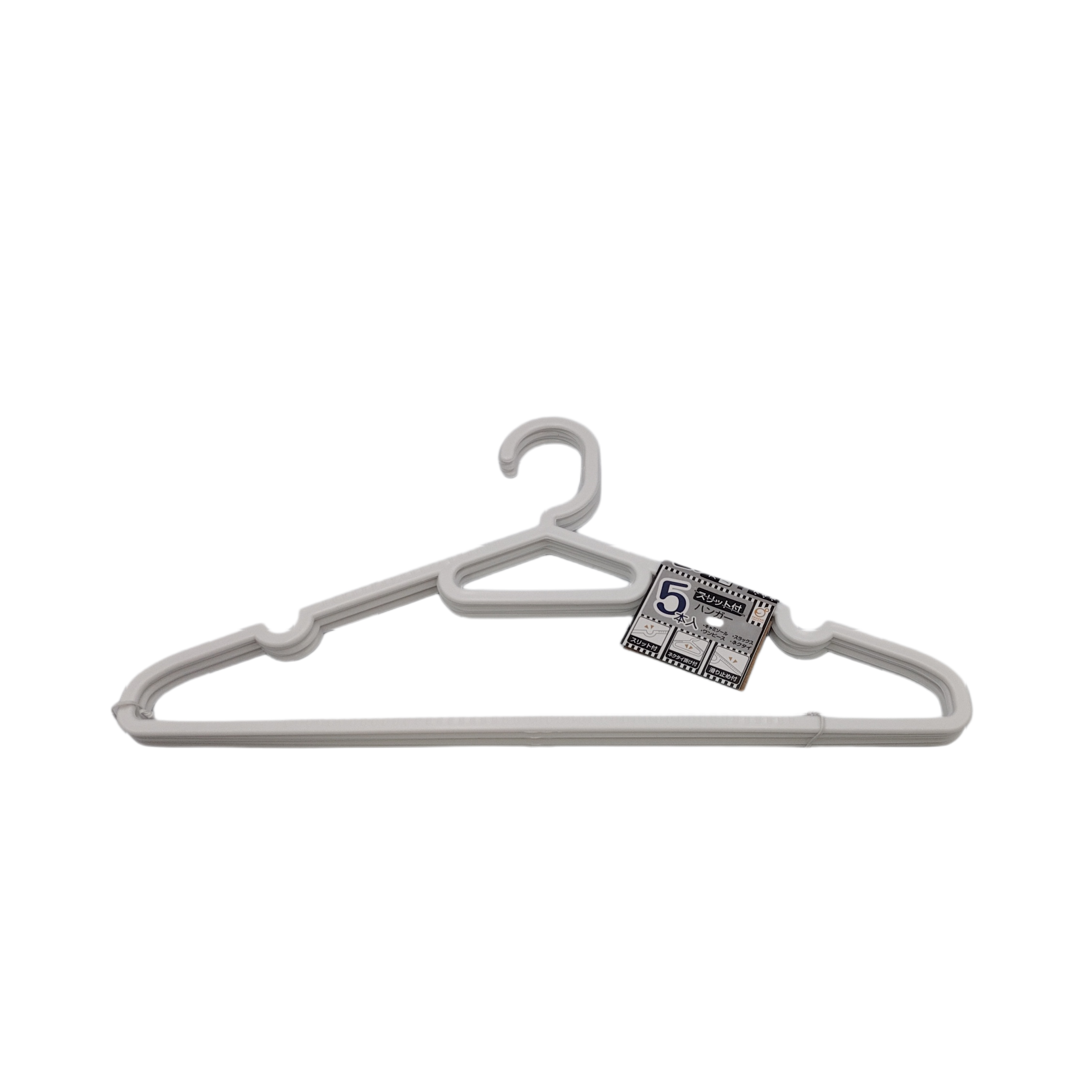 Hanger with slit white 5P