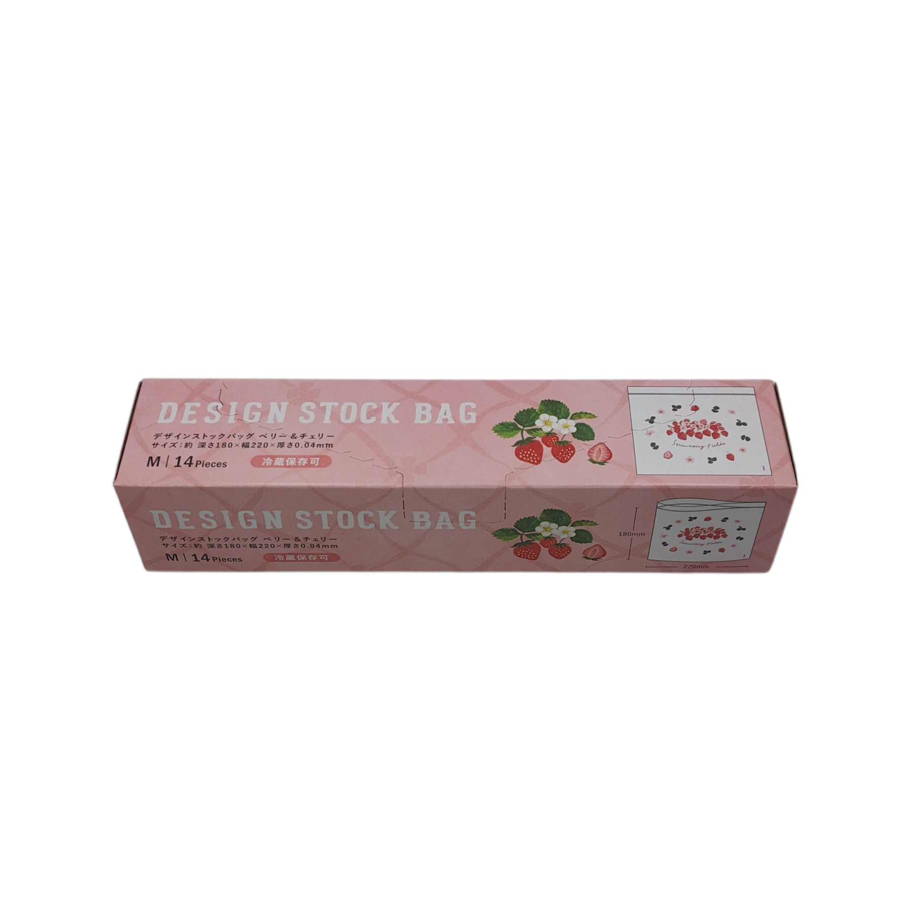 Design stock bag M 14P berry