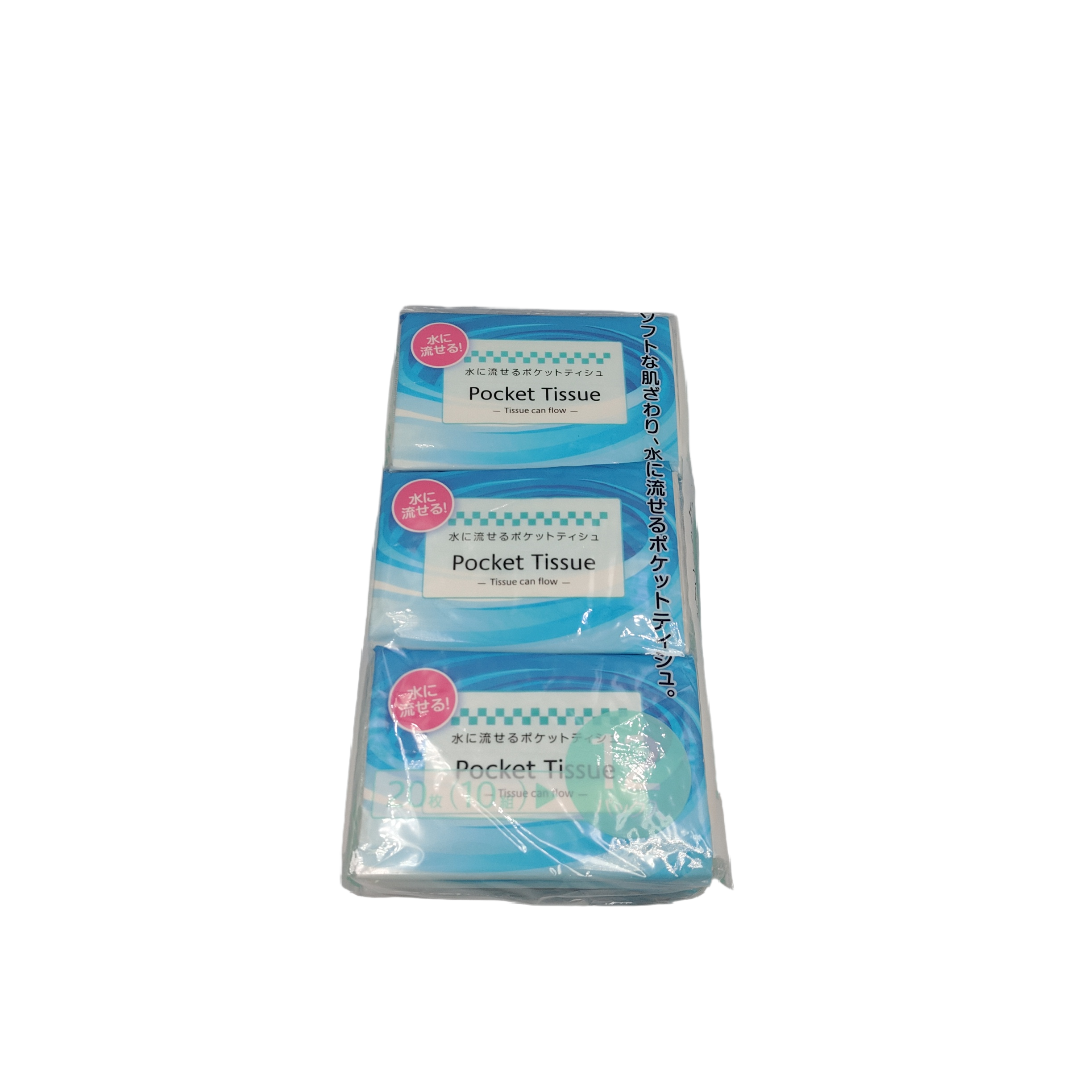 Flushable pocket size tissue 12P : PB
