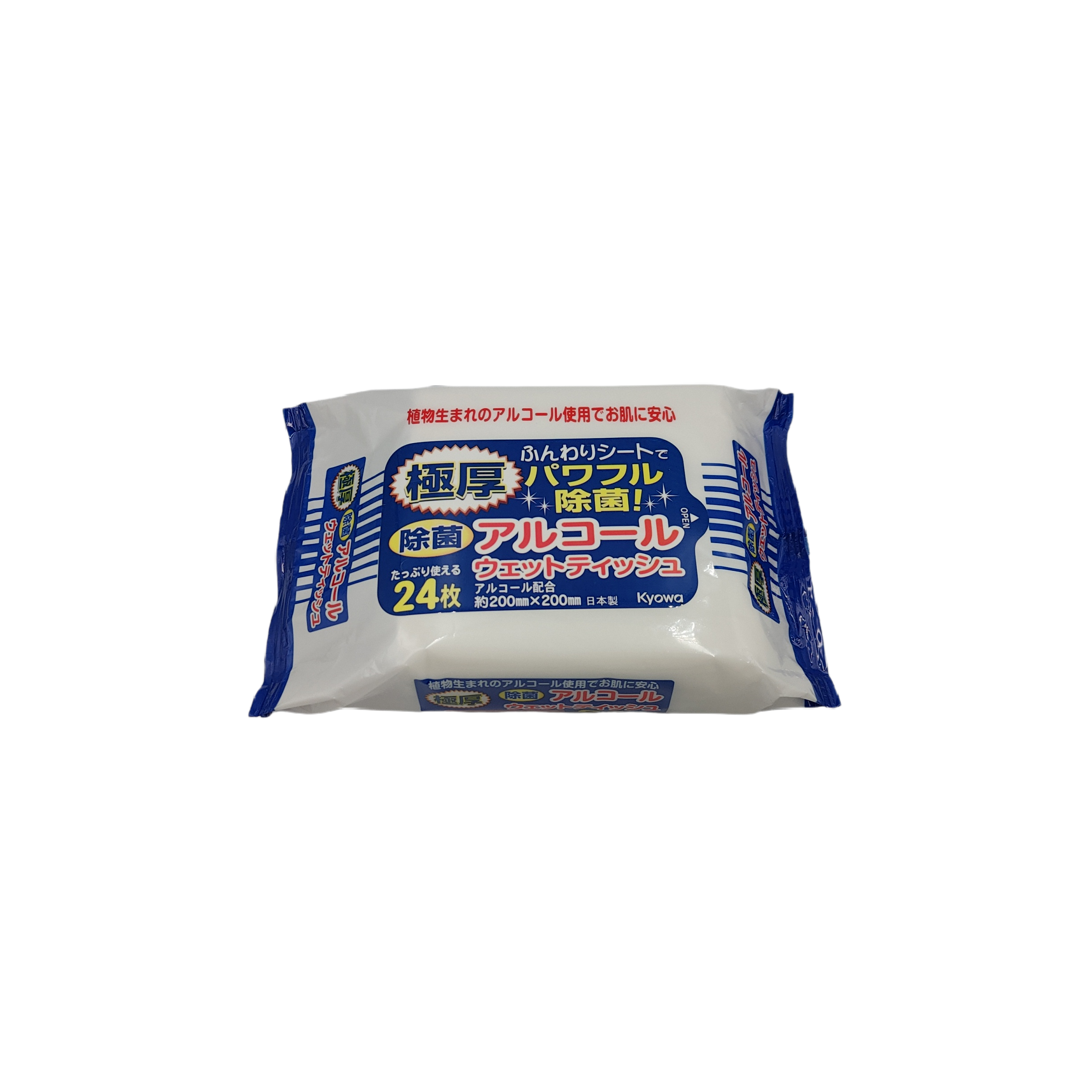 Extra-thick sanitization alcohol wet wipes 24 sheets