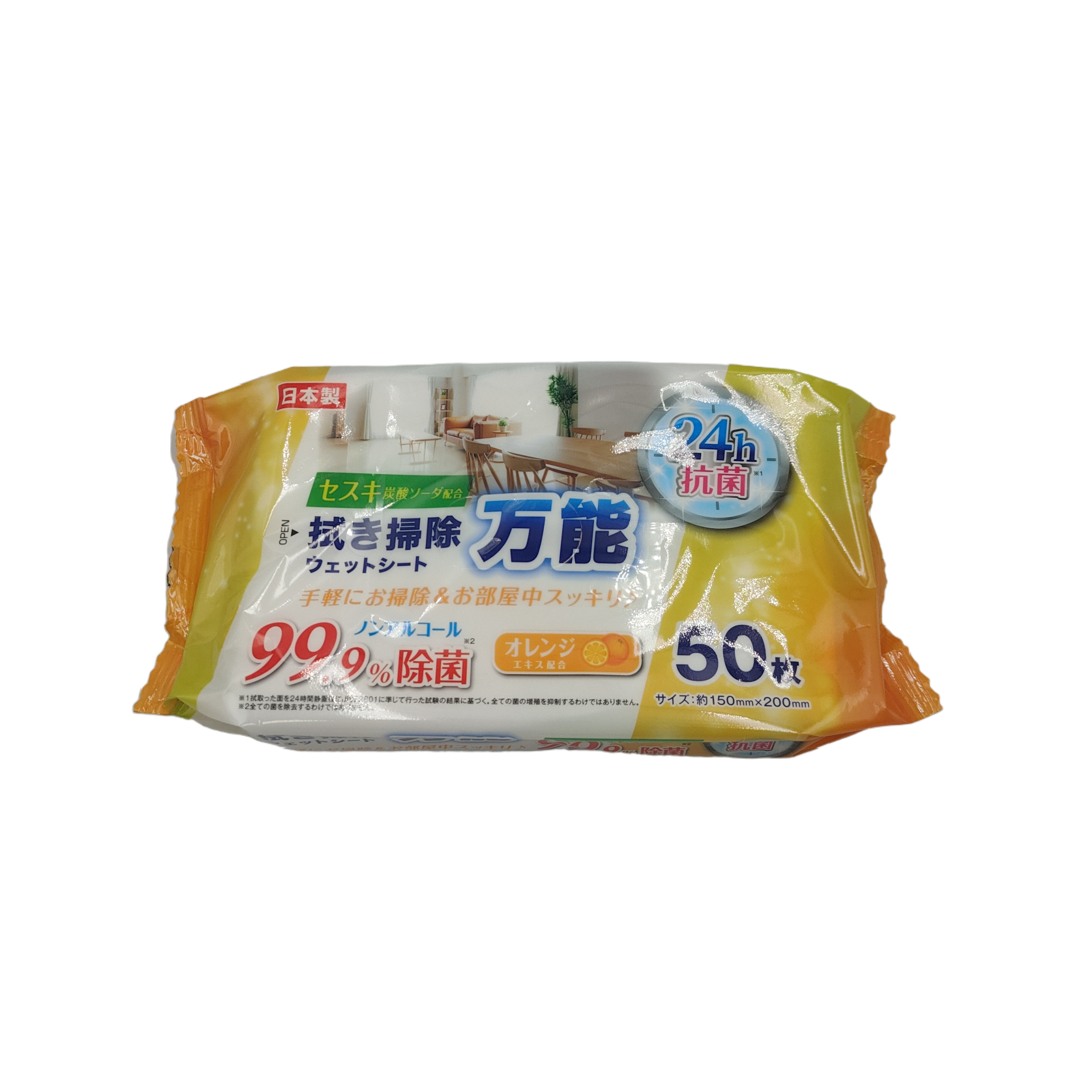 24h antibacterial universal wet wipes 50P