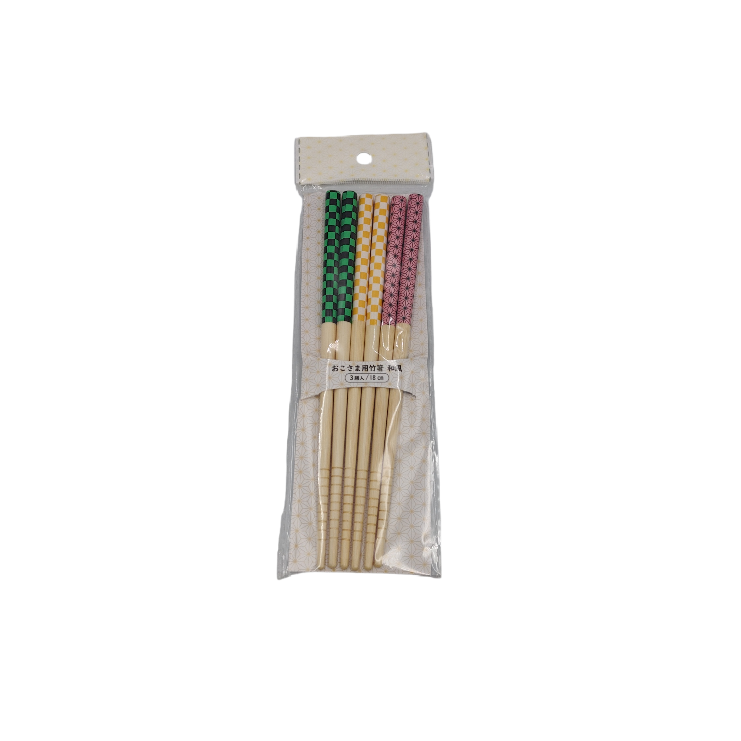 Bamboo chopsticks for kids, japanese style 3 sets
