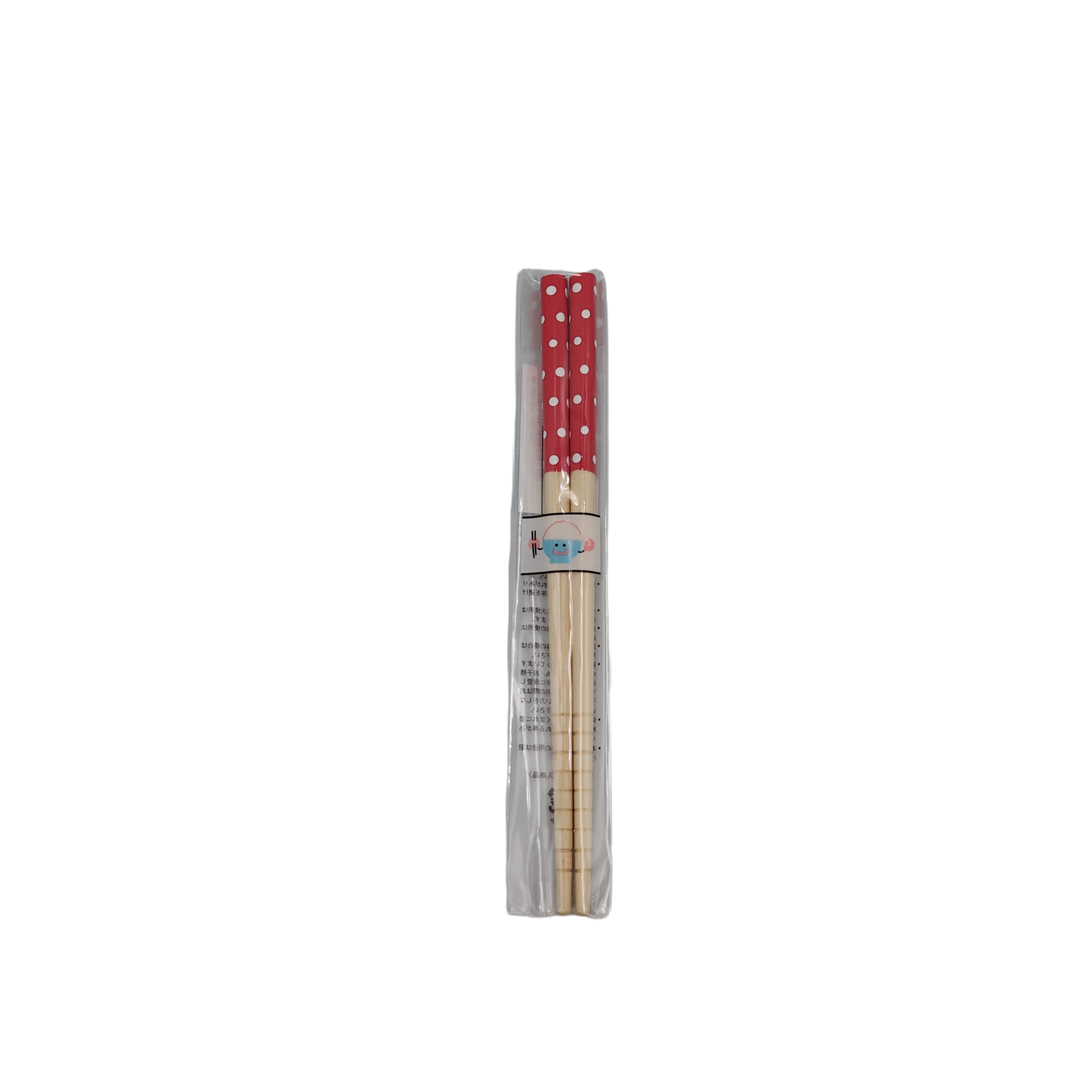 White bamboo dot chopstick 16.5cm