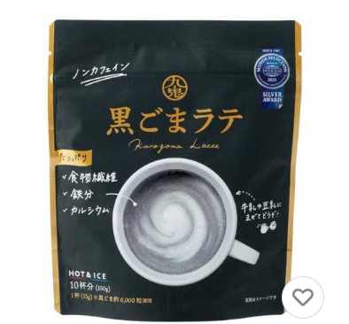 4972370403056 B04 Kuki Black Sesame Latte 150g (150g) (Black Sesame Latte, Caffeine-Free, Can Be Served Iced)