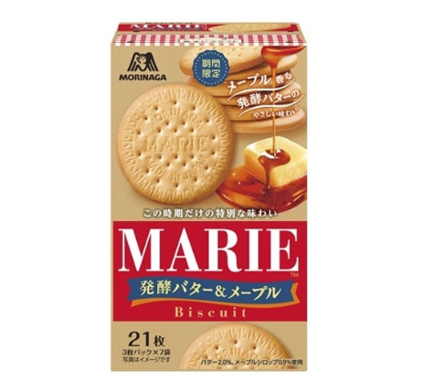 178/4 4902888274541 1H3 Morinaga Marie: Fermented Butter & Maple (21 Biscuits)