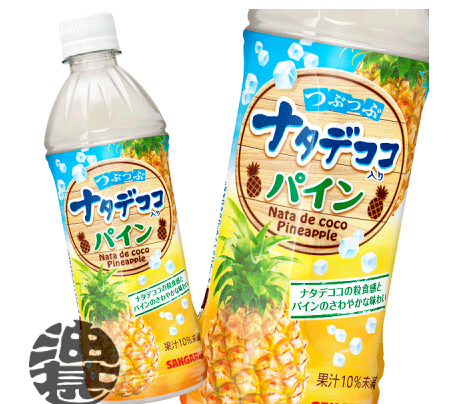 4902179024046 a09 Pineapple with Nata de Coco Chunks] 500ml PET*24*1 case