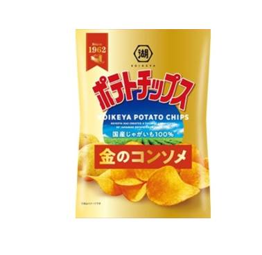 87/30 4901335118988 a2-B2 Koikeya Potato Chips: Golden Consommé (55g)