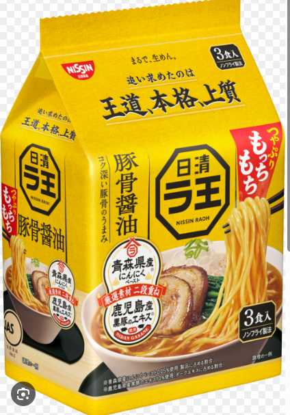 4902105119082 w4 RAOH SOY SAUCE RAMEN 3P