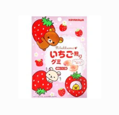 20/3 4902462007183 1K3 4G2 HAYAKAWA - Rilakkuma Strawberry Gummy 40g