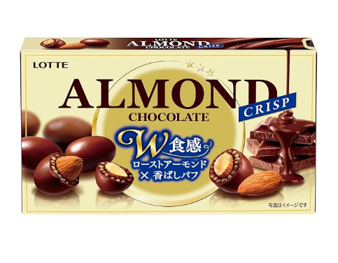106/2 4903333261963 2L2 Lotte Almond Chocolate (Crisp) 2.8 oz (80 g)