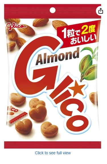 83/1 4901005555006 3m3 Glico Almond Caramel Caramel, 2.6 oz (76 g)