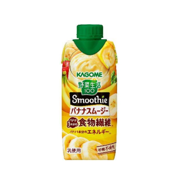 4901306001783 a08 Kagome Vegetable Life Smoothie Rich Banana Paper Flavor 330ml*12*1case