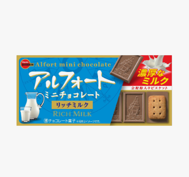 361/1 4901360364169 c07 3I2 BOURBON ALFORT MINI CHOCOCOLATE RICH MILK 12P 12/10/1.93OZ