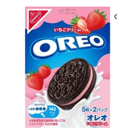 370/2 4547894660591 c04 Oreo Strawberry Cream 10 Pieces