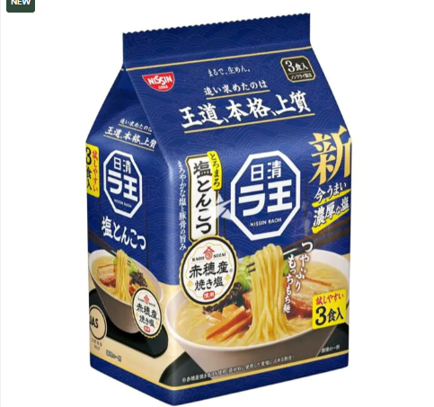 4902105116616 c04 Nissin Raoh Instant Ramen Salt Tonkotsu Flavour (93g*3) 279g