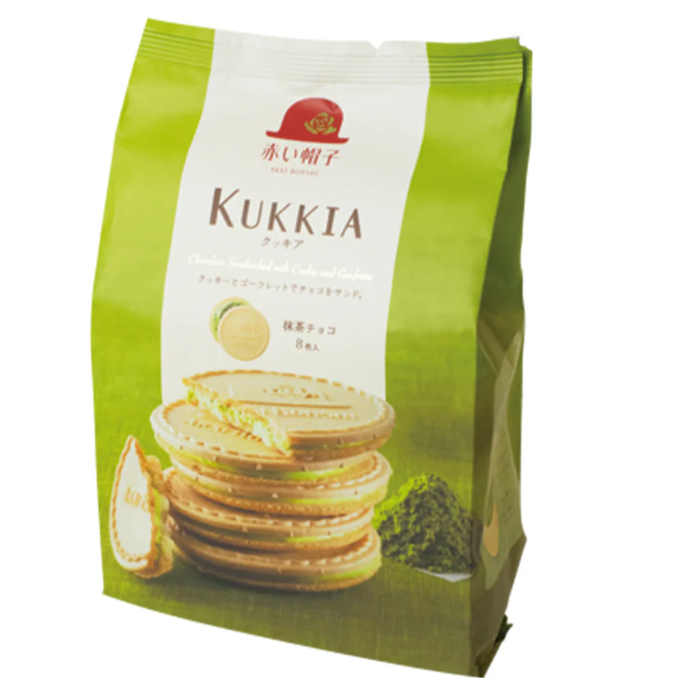 382/5 4975186250043 c02 Akai Bohshi KUKKIA Matcha Chocolate Cookies 8 Pieces