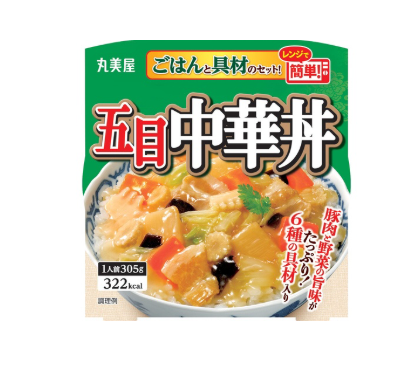 340/23 4902820231618 1L1 Marumiya Gomoku Chuka-don (Five-Ingredient Chinese-Style Rice Bowl) — Cup with Rice