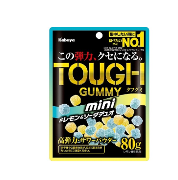 225/3 4901550271888 2g1 Kabaya Tough Gummy Mini Lemon & Soda 80g
