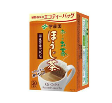 405/20 4901085632482 3I3 Ito En Oi Ocha Eco Tea Bags: Hojicha (Roasted Green Tea) — 20 Bags