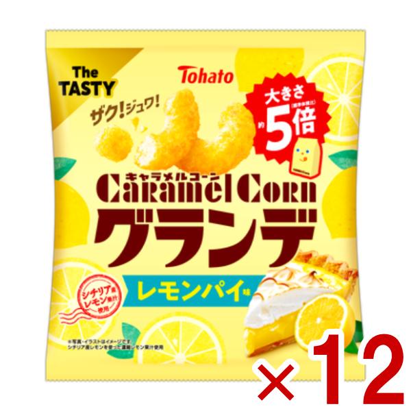 4901940116140 A01 Tohato Caramel Corn Grande Lemon Pie Flavor, 55g