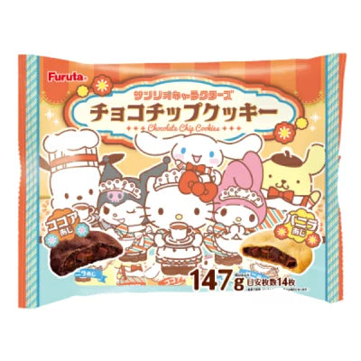 4902501626306 B02 uruta Sanrio Characters Chocolate Chip Cookies, 147g