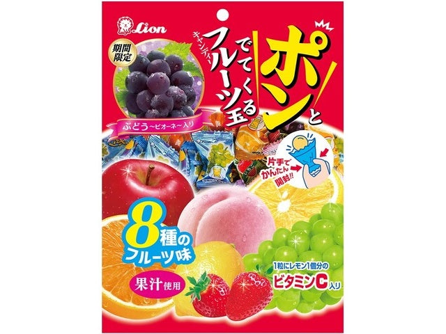 4903939020537 C06 Lion Fruit Balls, 111g*18pcs(1 case)