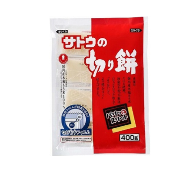51/20 4973360233233 C05 Sato 400g Cut Mochi — With Crisp Slits