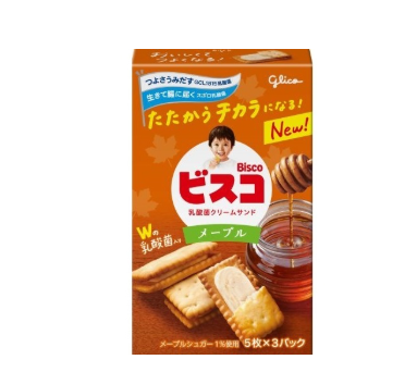 68/5 4901005005150 1k3 4H1 Glico Bisco Maple (15 Biscuits)