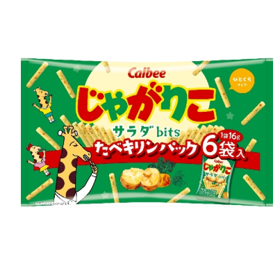 221/6 4901330650032 w4 Calbee Jagariko Salad Bits Pack 96g