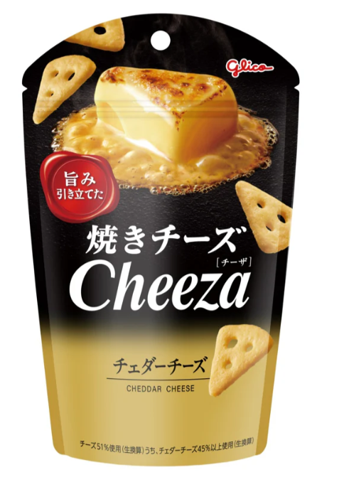 70/3 4901005008519 4H1 Glico Cheeza Cheddar Cheese Crackers 36g