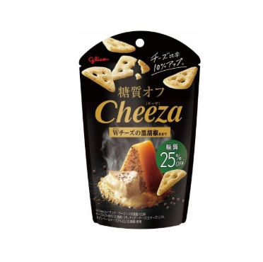 72/3 4901005544598 4H2 Glico Cheeza (Low-Carb): Double Cheese with Black Pepper