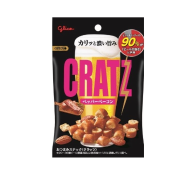 73/3 4901005544703 3H1 Glico Kratz: Pepper Bacon (42g)