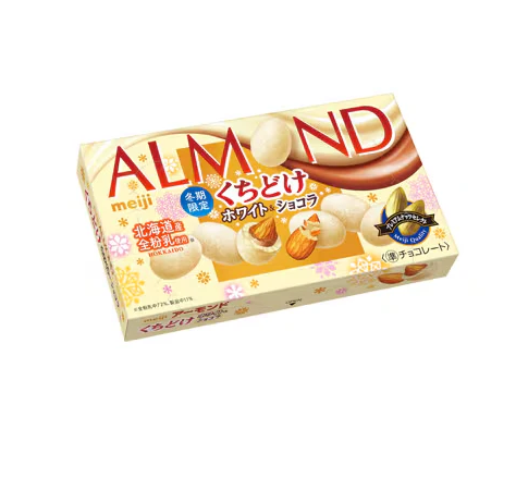 4902777243696 b08 Meiji Almond Chocolate Melts | White & Dark Chocolate Blend 59g