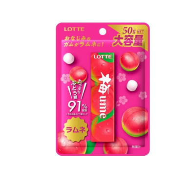 109/2 4903333297665 3L2 Lotte Plum Ramune Candy 50g