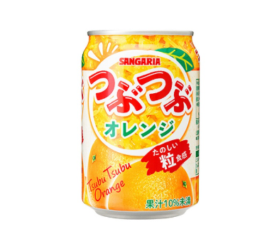 181/20 4902179023469 a12 -b17 Sangaria Tsubu-Tsubu Orange (with Pulp) 280g Can