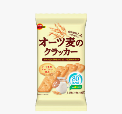 131/3 4901360361465 1j1 BBN OAT MUGI CRACKER 8P 4/6/4.79 OZ