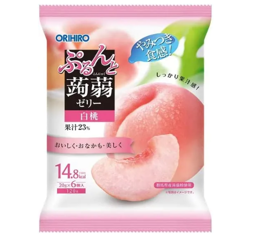149/3 4571157252193 2j2 c03 ORIHIRO PLANDU Purunto Konjac Jelly (White Peach, 20 g