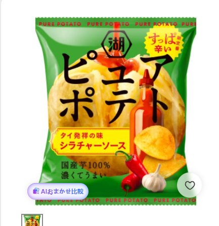 307/30 4901335176841 C1-B1 Koikeya Pure Potato Sriracha Sauce 52g
