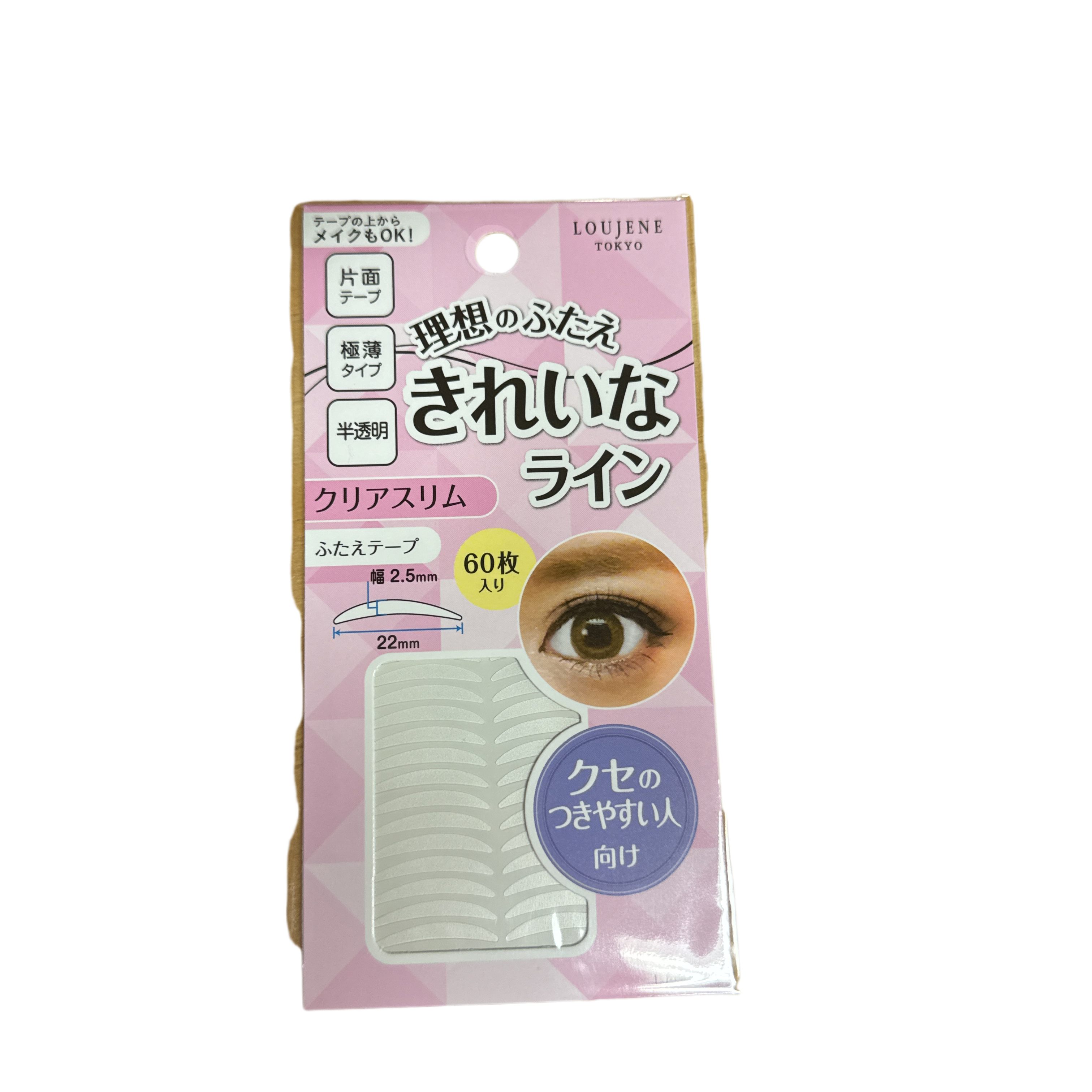 LJ double-edged eyelid tape 03 clear slim