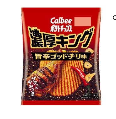 217/6 4901330594671 a2 Calbee Potato C Rich King Spicy God Chili 52g