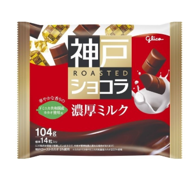 82/2 4901005004764 2m2 Glico Kobe Roast Chocolat 104g