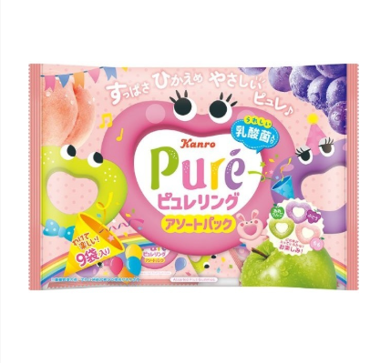 213/10 4901351026397 d1 Kanro Pure Ring Assorted Pack 92g