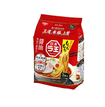 299/10 4902105119044 w4  ◆Nissin Raoh Soy Sauce Flavor (3-Serving Pack)