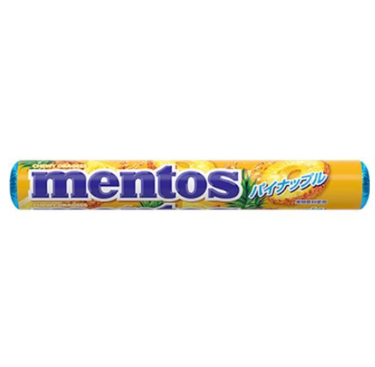 195/1 4901551151509 3j3 Kracie Mentos Pineapple 37.5g (Pack of 12)