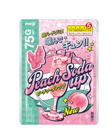 7/2 4902777216713 3m3 Up Gummy Peach Soda Up 75g